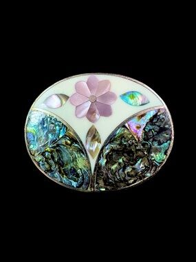 Vintage Alpaca Mexico Brooch & Pendant